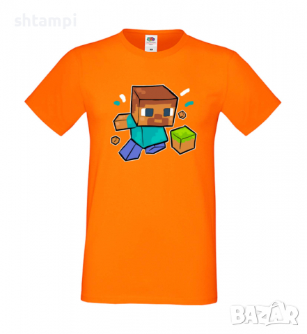 Мъжка тениска Steve Diamond,Minecraft,Игра,Забавление,подарък,Изненада,Рожден Ден., снимка 12 - Тениски - 36497110