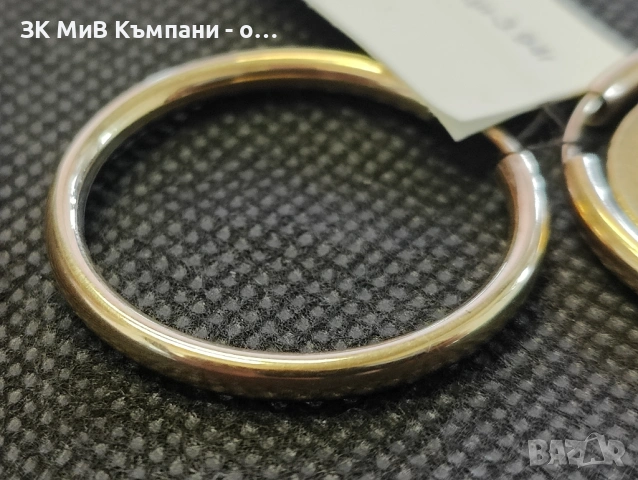 Златни дамски обеци 3.94гр-14к, снимка 2 - Обеци - 53774634