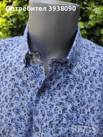 Мъжки ризи Slim fit (вталени) НОВИ - къс ръкав, снимка 4 - Ризи - 50979882