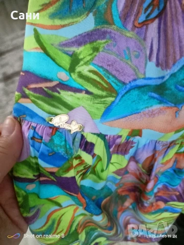 Маркова шарена миди рокля 👗, снимка 6 - Рокли - 50898368