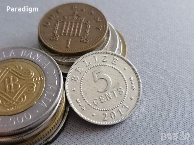 Монета - Белиз - 5 центa | 2013г.