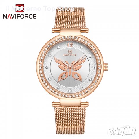 Дамски часовник NAVIFORCE Gold/Silver 5018 RGW., снимка 3 - Дамски - 34728249