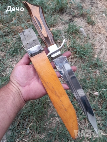 Красив и Атрактивен нож ръчна изработка и дървена кания , снимка 2 - Ножове - 51886544