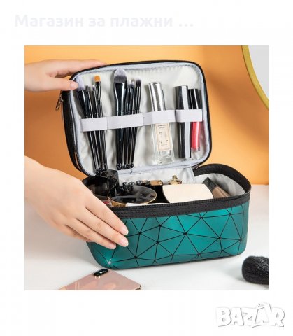ДВУЕТАЖНА КОЗМЕТИЧНА ЧАНТА - код 3024, снимка 3 - Куфари - 34138799