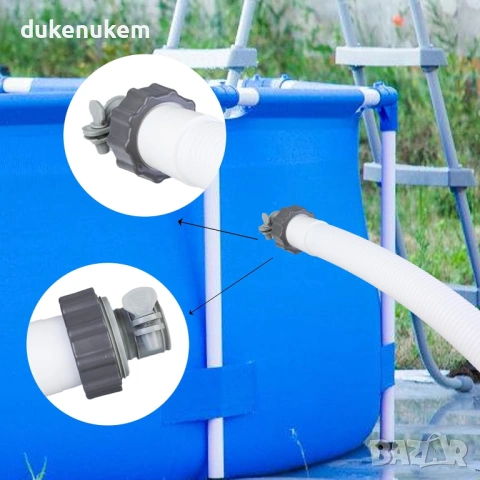 2 бр. Адаптер за басейн Intex тип A –за маркучи 32–38 мм, снимка 3 - Басейни и аксесоари - 53184893