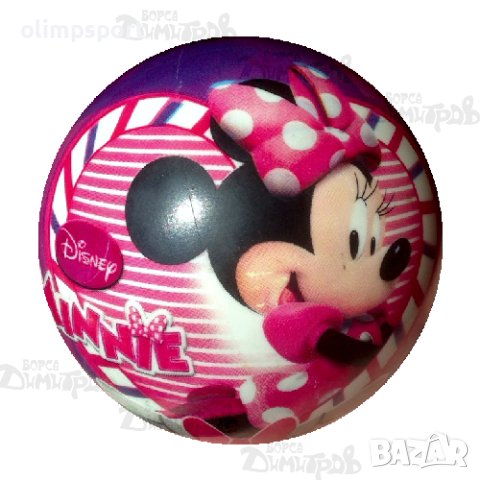 Детска топка pvc ДЕМА малък. Луксозна с лицензирани дисни картинки. Мики Маус, Мини Маус, Макуи, снимка 2 - Надуваеми играчки - 41402571