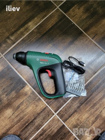 Bosch Home and Garden EasyHammer 12V - Акумулаторна ударна бормашина 12 V 2.0 Ah Li-ion вкл. аксесоа, снимка 4 - Бормашини - 40700666