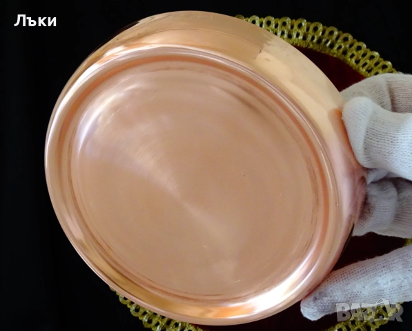 Медна поставка за бутилка,кана,стойка за горещи съдове. , снимка 3 - Антикварни и старинни предмети - 51514867