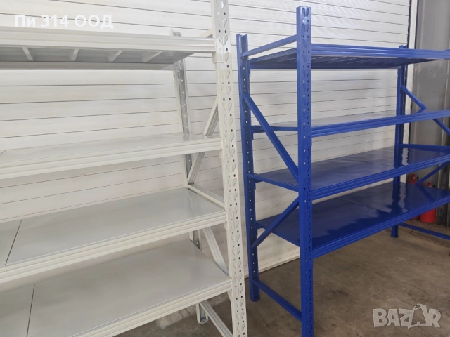 Метален стелаж с 4 рафта, снимка 11 - Стелажи и щандове - 51653266