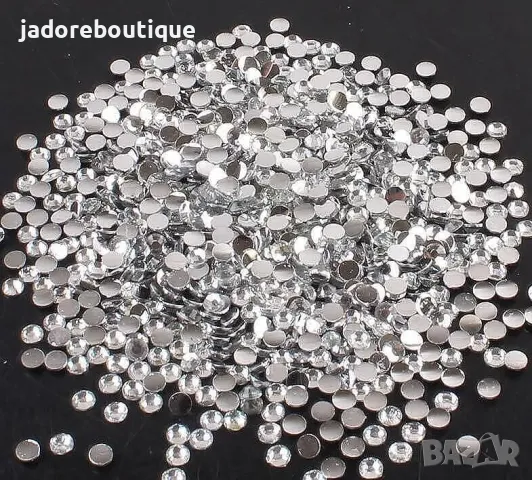 Камъчета за декорация прозрачни - 2 мм/ 3 мм/ 4 мм/ 5 мм