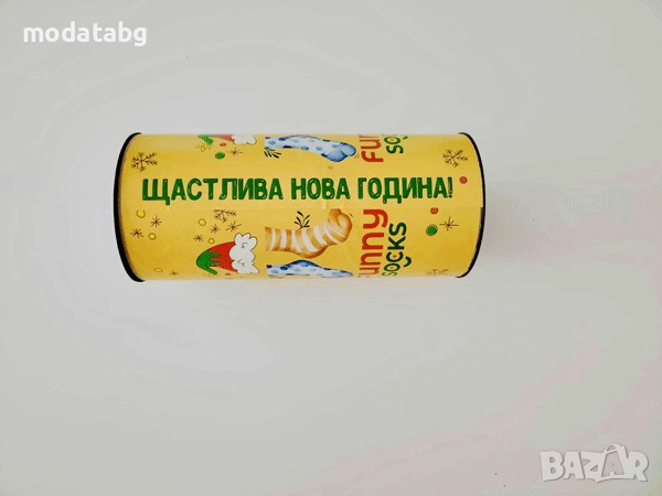 Подаръчен луксозен тубус от 3 чифта чорапи по избор