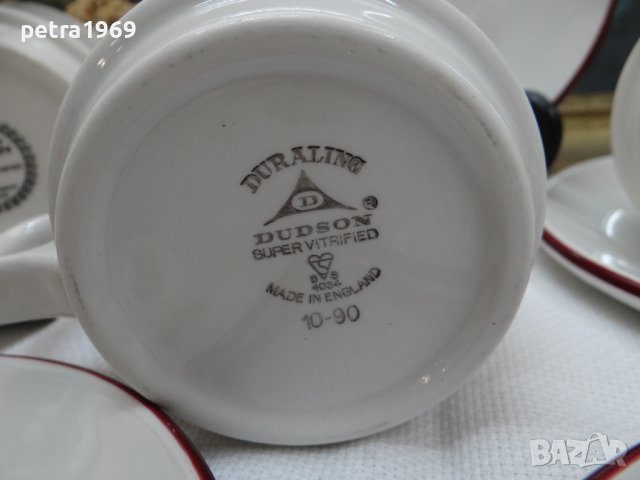 Английски порцеланови двойни сетове на Dudsson, снимка 8 - Чаши - 42187294