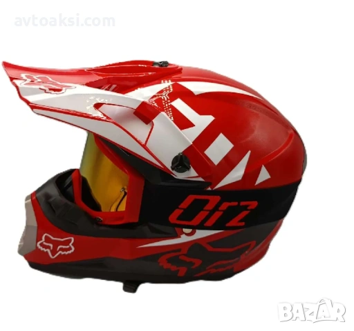 Детско юношеска кросова каска FOX/Red Bull с очила, снимка 6 - Аксесоари и консумативи - 53696020