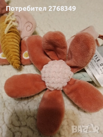 Комплект бебешки клипс и мека играчка , снимка 7 - Плюшени играчки - 52716724