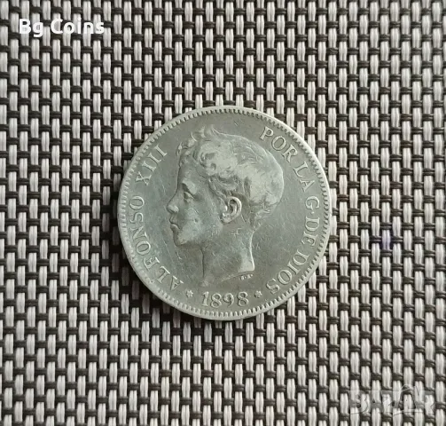 5 песети 1898 Испания