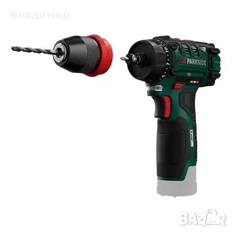 Акумулаторен винтоверт  Parkside PBSA 12 D4