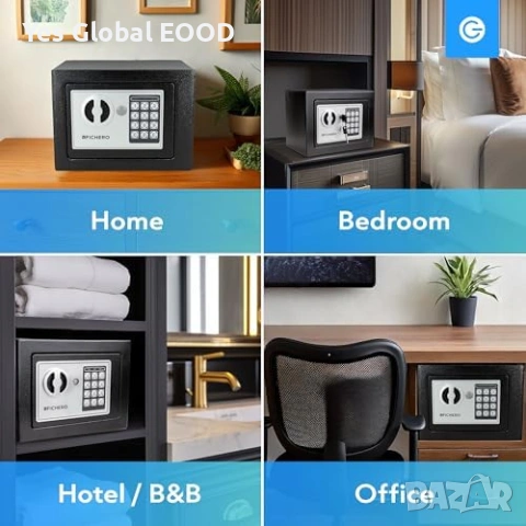 Silvergear електронен сейф с код и ключове, снимка 7 - Други стоки за дома - 53799633
