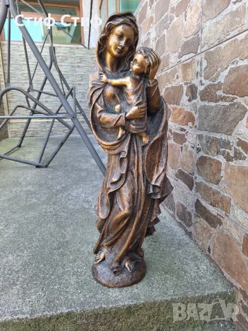 Скулптура Мадоната и младенеца , снимка 2 - Антикварни и старинни предмети - 50104073