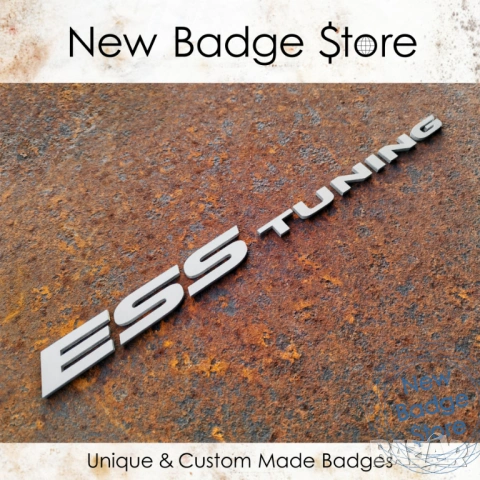 Къстъм BMW емблеми и надписи / ESS Tuning метални букви