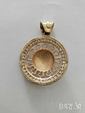 златна висулка 49147, снимка 2 - Колиета, медальони, синджири - 41607256
