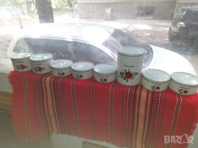 Български порцелан буркани за подправки, снимка 1 - Антикварни и старинни предмети - 42001715