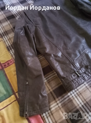 Кожено яке, снимка 6 - Якета - 43117116
