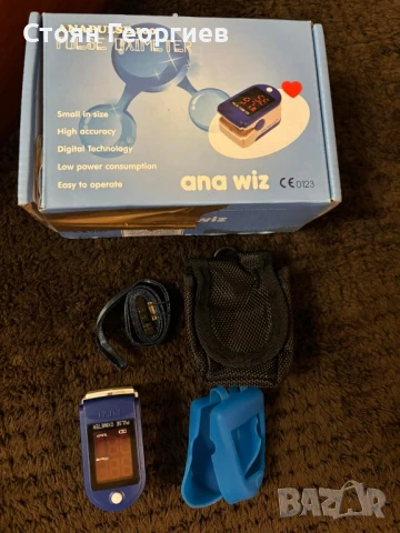 Пулсов оксиметър за пръст Anapulse | Цифров дисплей | Отчитане на пулса и нивото на кислород, снимка 1