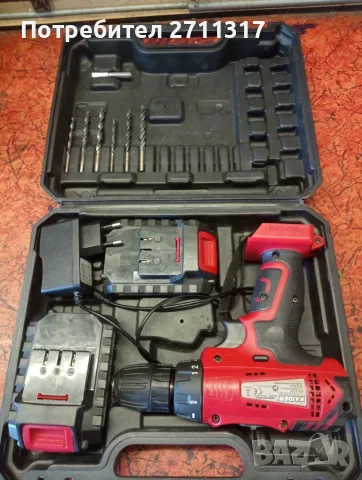Винтоверт Райдър 12V с две батерии и зарядно, снимка 6 - Винтоверти - 56056565