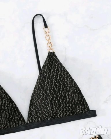 Страхотен черен бански с вериги , снимка 2 - Бански костюми - 40689333