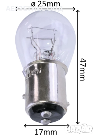 КРУШКА ДВЕ СВЕТЛИНИ P21/5W, снимка 2 - Аксесоари и консумативи - 52374998