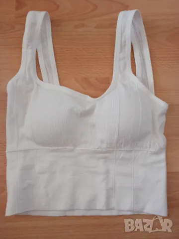 Ново спортно еластично фитнес бюстие размер S, снимка 2 - Спортни екипи - 50282294