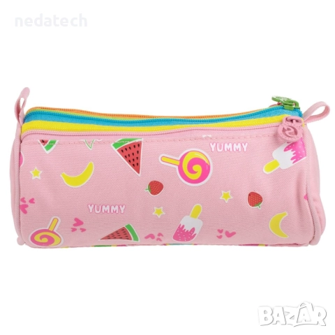 Ученически несесер, Розов, 22x8x9.5 см.