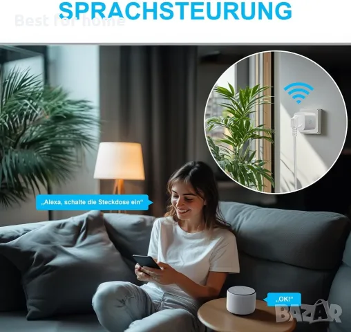 Luminea Home Control WiFi контакт TUYA, снимка 3 - Друга електроника - 55995487
