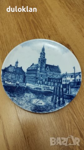 	Красива декоративна чиния от Леер Германия., снимка 1 - Антикварни и старинни предмети - 42468784