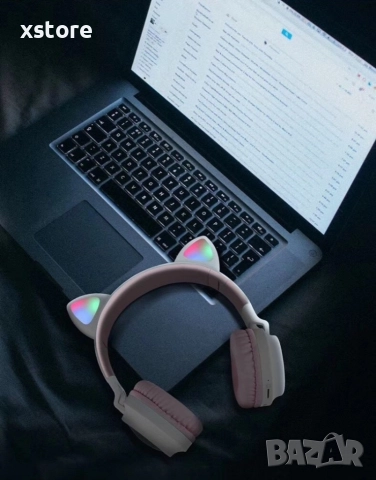 Безжични bluetooth слушалки с котешки уши за деца BT-023C - EP9, снимка 5 - Други - 52796335