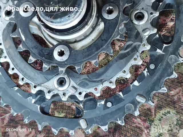 Курбел със средно движение за велосипед колело Shimano deore xt , снимка 4 - Части за велосипеди - 51343753