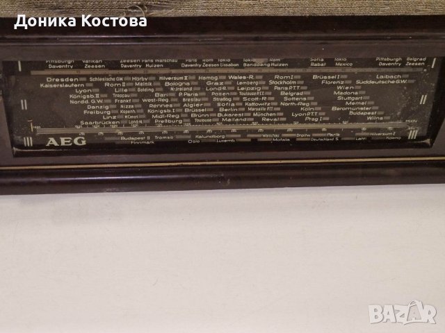 Радиоапарат Aeg super 69 wk, снимка 5 - Антикварни и старинни предмети - 41929846