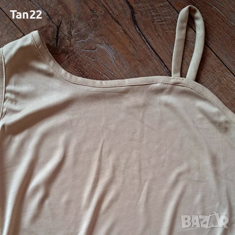 Дамски бежов потник , снимка 2 - Потници - 51237118