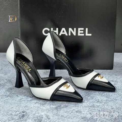обувки на ток chanel, снимка 3 - Дамски обувки на ток - 51355935