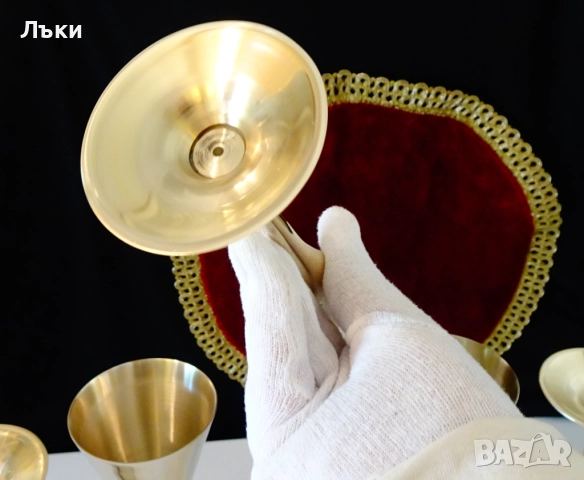 Бронзов бокал за вино,чаша за вино 23 см.,200 мл. , снимка 7 - Антикварни и старинни предмети - 51596160