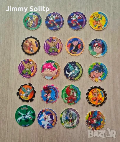 Лот 60 тазо Beyblade, Pokemon & Digimon (2000s), снимка 2 - Други ценни предмети - 55748928