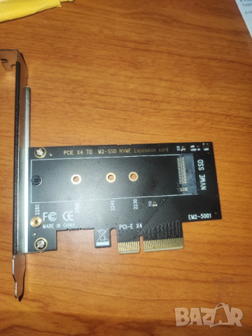 PCIEX4 to   M2 SSD  NVME адаптерна платка