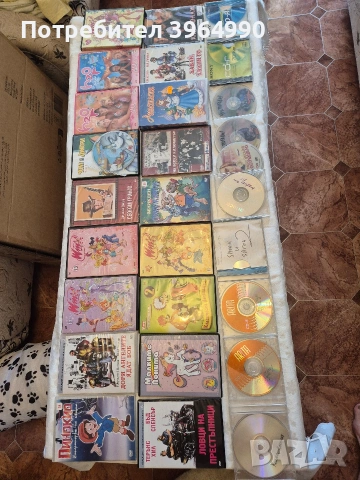 DVD предимно детски филмчета 
