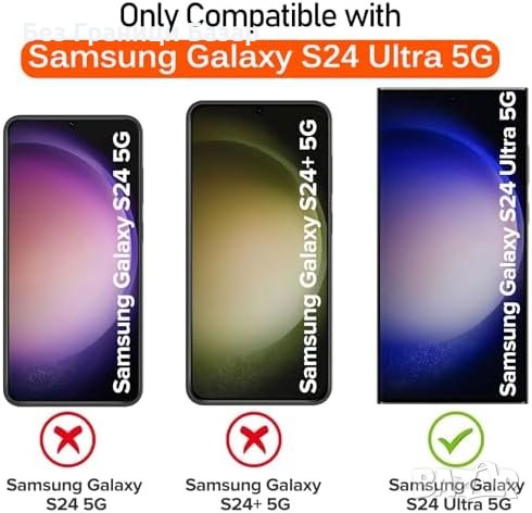 Нов Кристален Кейс калъф + 2x Стъкла за телефон S24 Ultra 5G Самсунг, снимка 6 - Калъфи, кейсове - 44239577