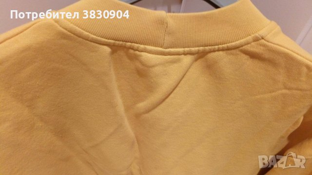 Жилетка Benetton size XL, 100% памук, жълт цвят, снимка 6 - Детски пуловери и жилетки - 42206686