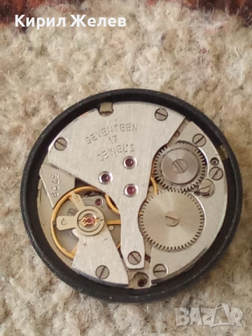 Механизъм с циферблат от стар ръчен часовник 37188, снимка 7 - Мъжки - 52254176