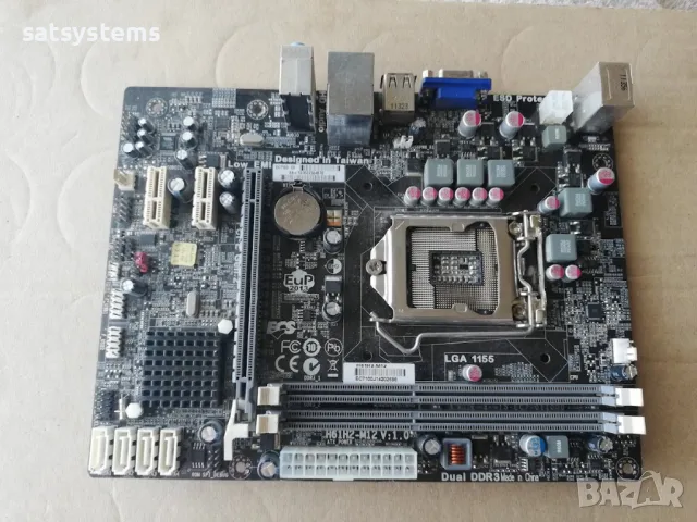 Дънна платка ECS H61H2-M12 Socket LGA1155, снимка 4 - Дънни платки - 48098486