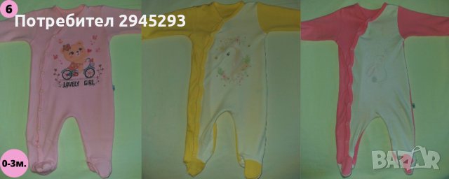 Маркови бебешки гащеризони / пижами / ромпъри различни модели размери, снимка 2 - Бебешки пижами - 40192306