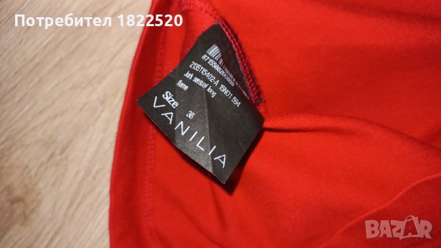 Елегантна червена рокля Vanilia, снимка 4 - Рокли - 39037274