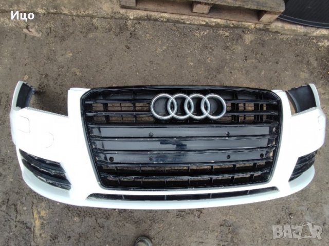 Предна Броня Audi A5 8t бяла оборудвана, снимка 1 - Части - 39393633